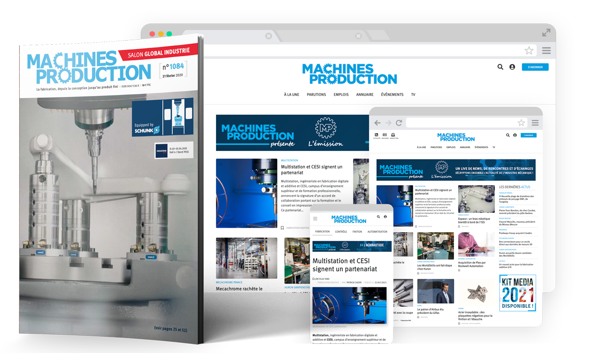Couverture magazine Machines Production