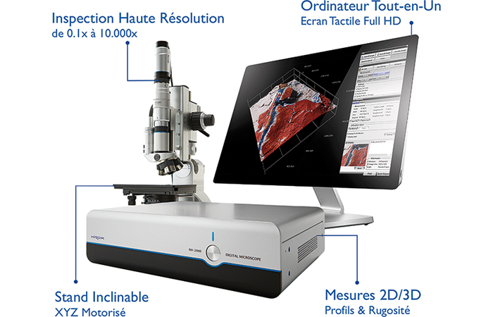 Inspection et mesure 3D avec les microscopes hybrides Hirox