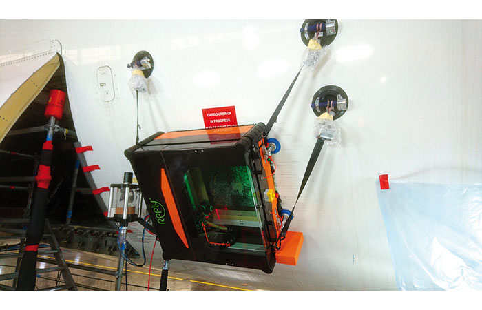Robot Jedo pour réparation des composites