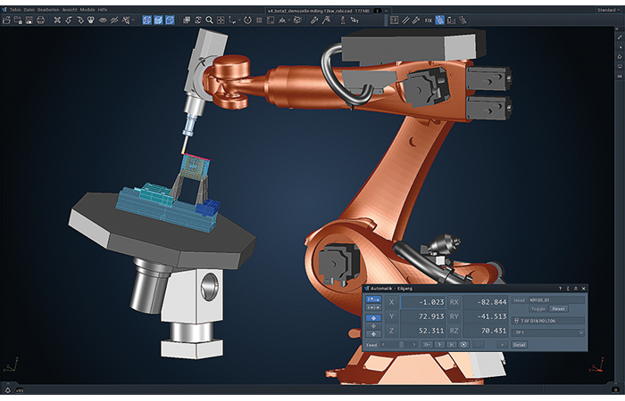 Fonctions laser intégrées au logiciel Tebis