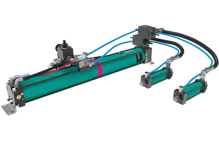Des vérins pneumo-hydrauliques amplificateurs