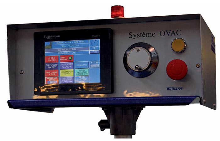 Le boîtier Vermot Automation exploite les données de production