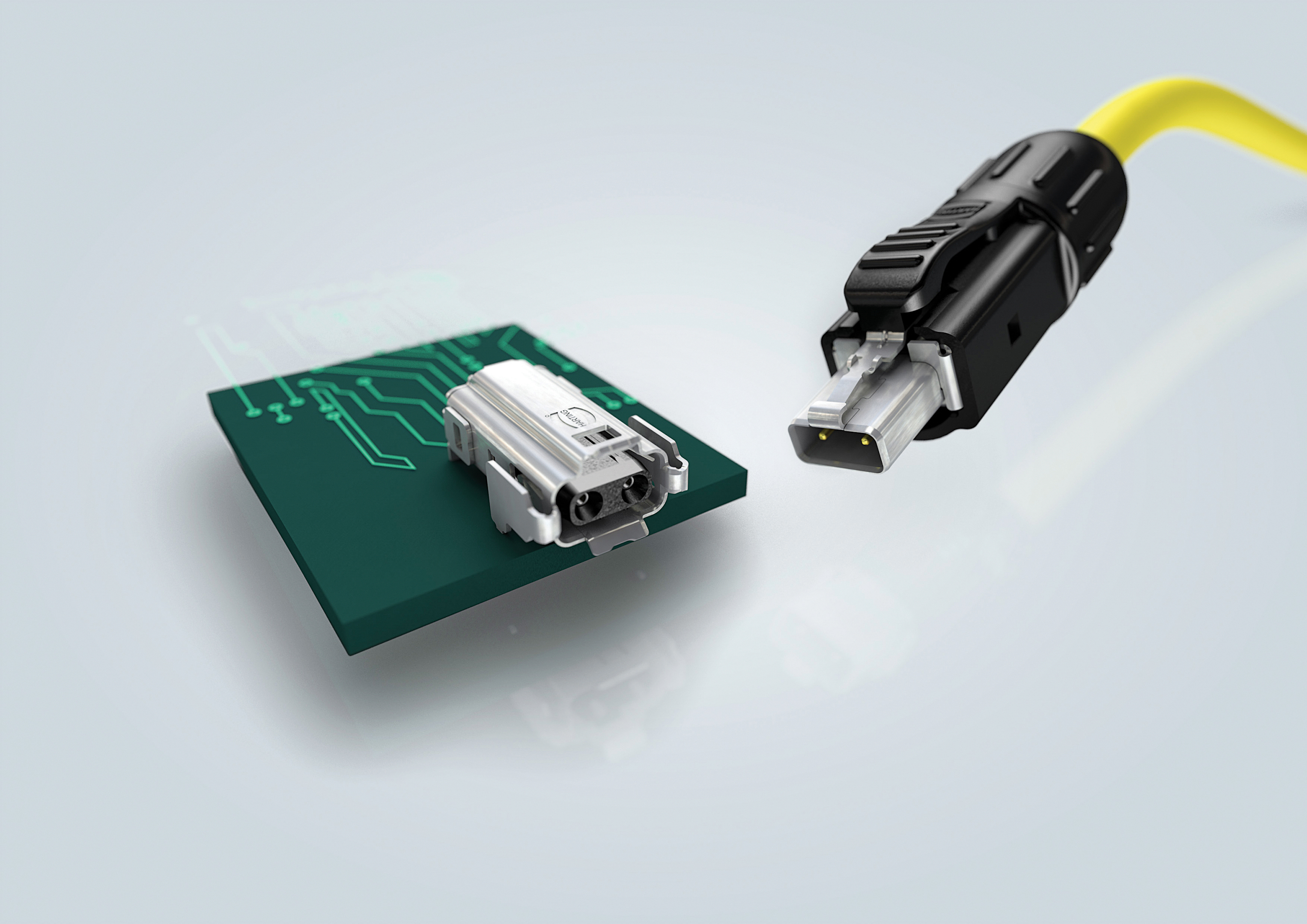 La transmission Ethernet industriel avec Harting