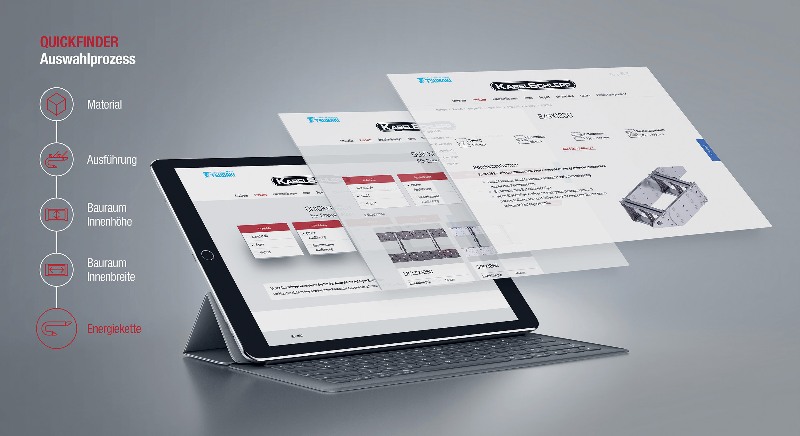 Un outil en ligne pour trouver la bonne chaîne porte-câbles