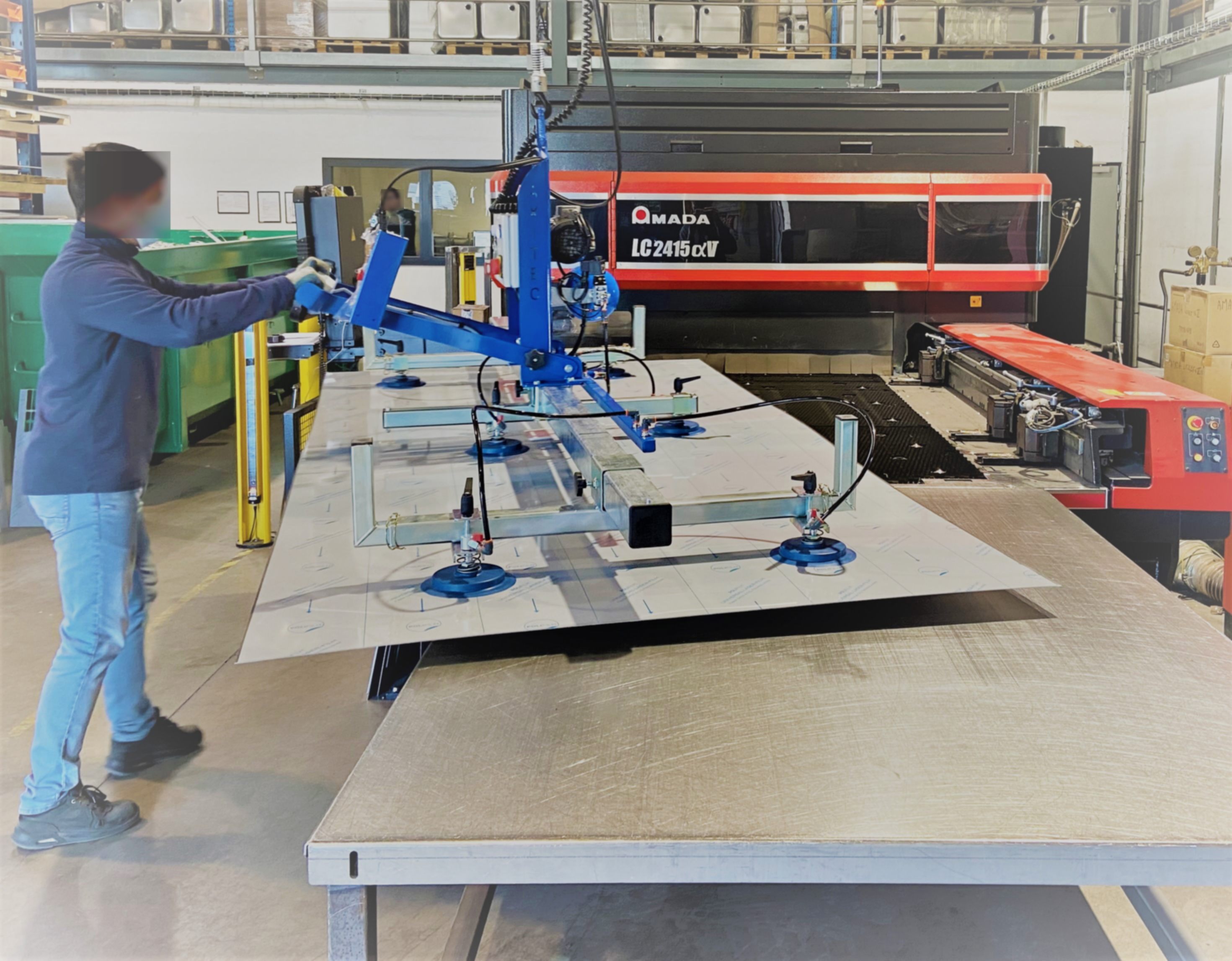 Les palonniers à ventouses pour le métal