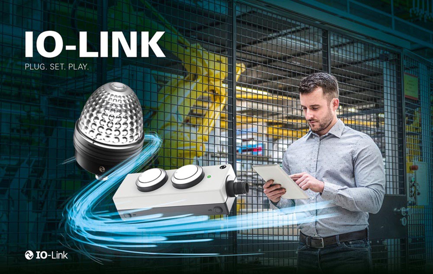 Voyants de signalisation et boîtier de bouton-poussoir IO-Link de Rafi