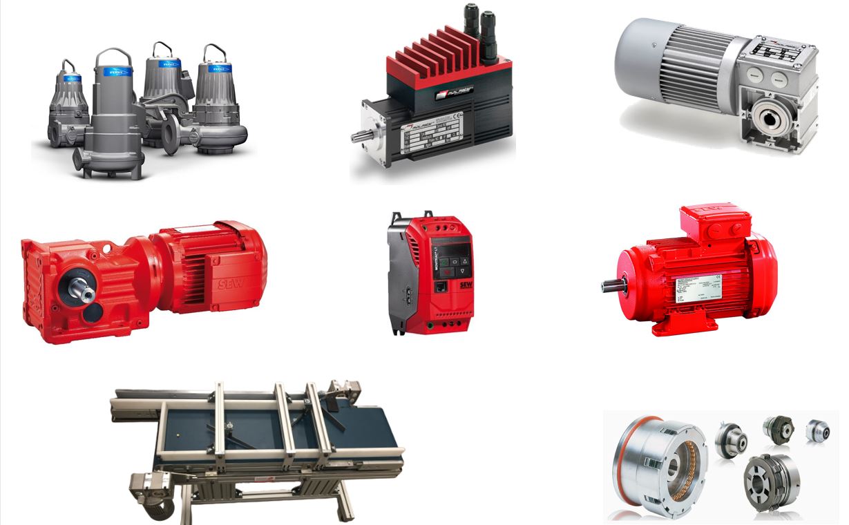 Machines spéciales, transmissions, embrayage, moteur et pompe