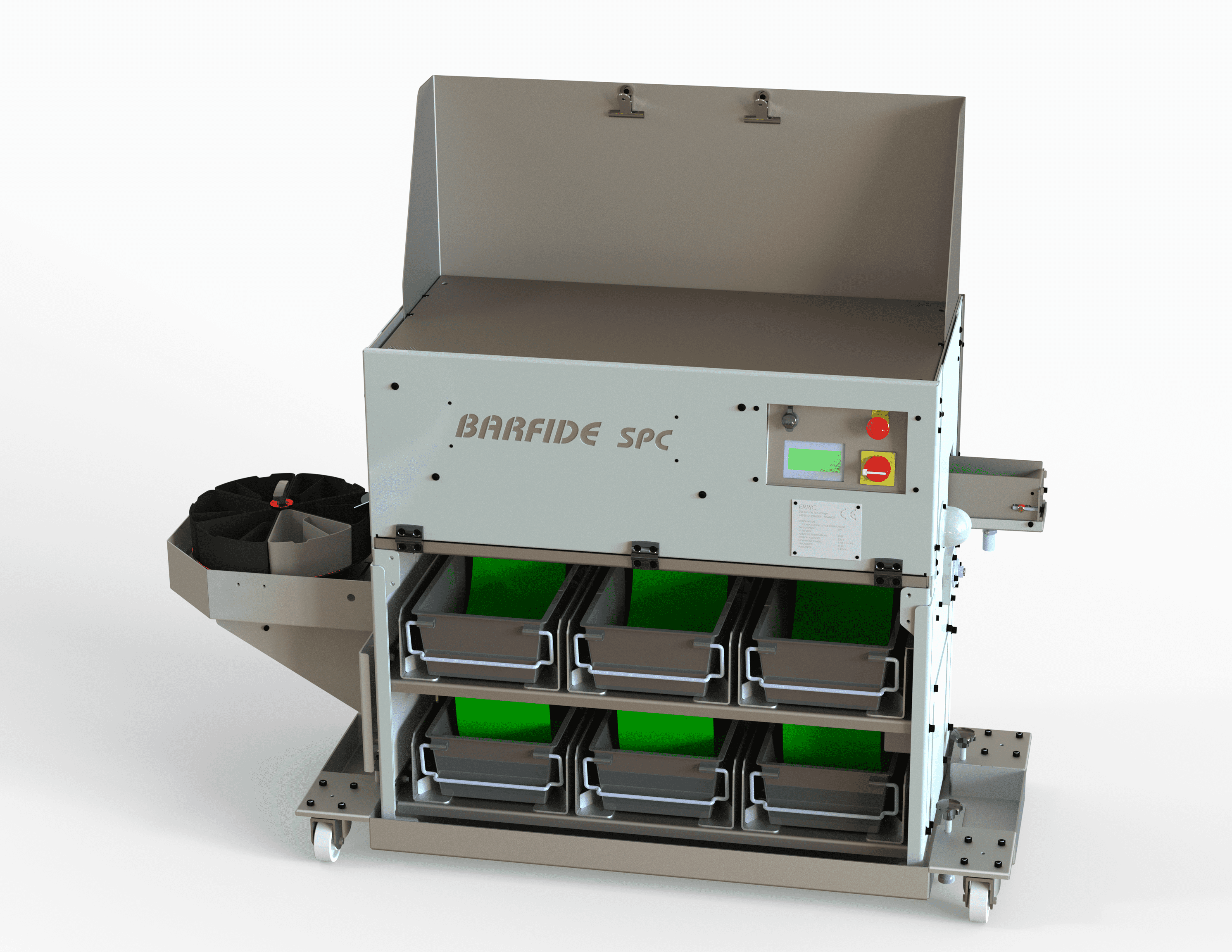 Récupération de pièces en sortie de machines