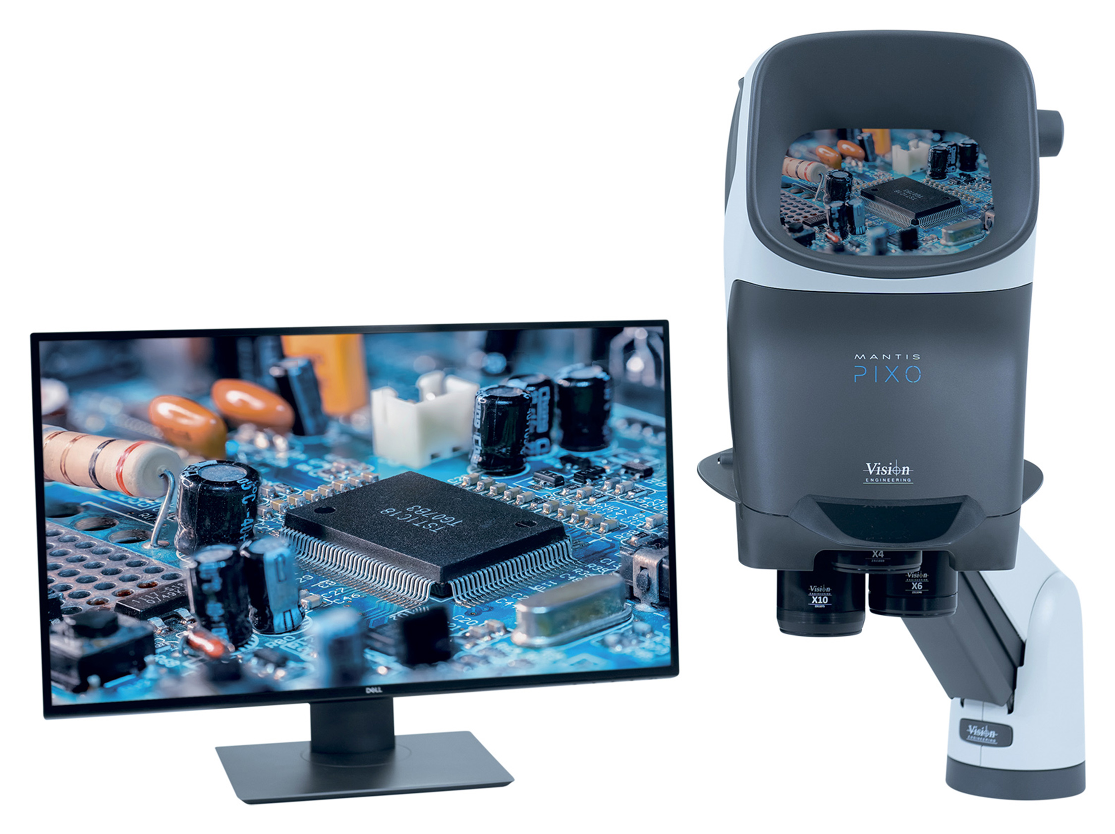 Microscope stéréo optique ergonomique
