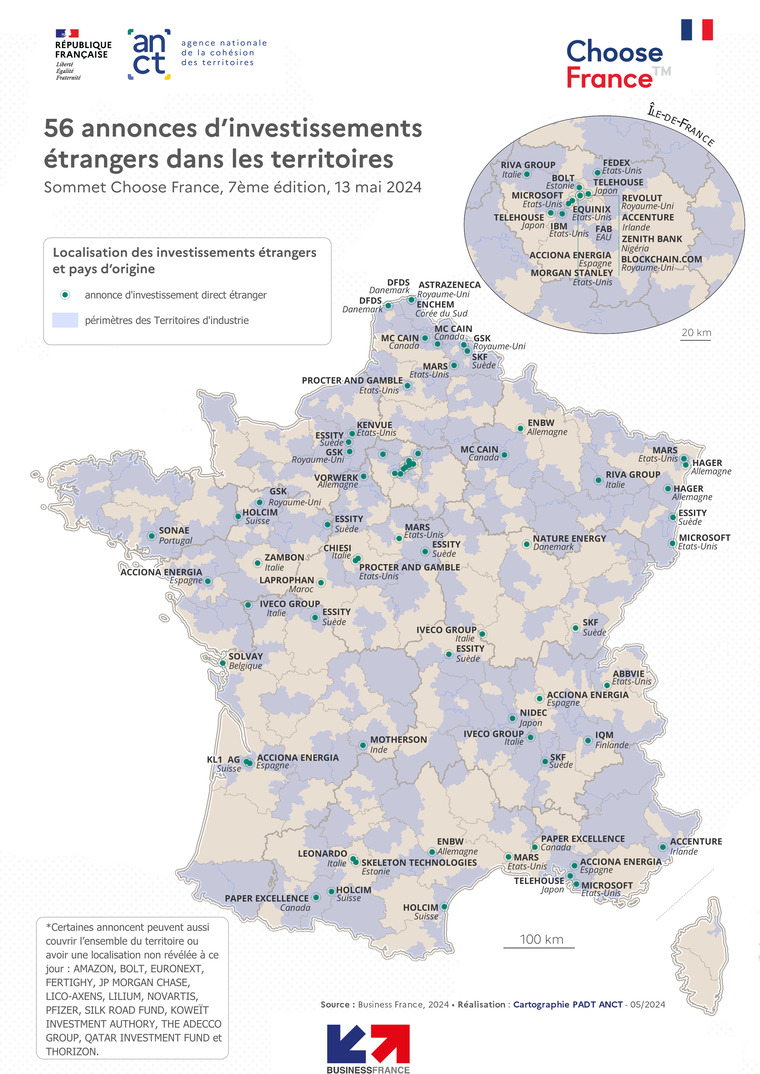 Sommet Choose France : qui sont ces industriels étrangers qui vont investir dans l’Hexagone