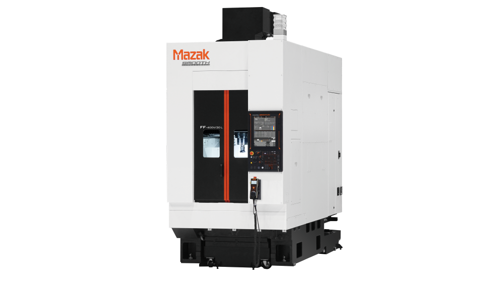 Le centre d’usinage vertical FF-400V/30 L de Mazak.