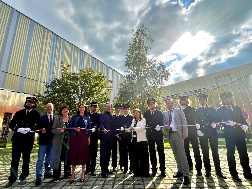 Lors de l’inauguration de la halle sur le campus Arts et Métier d’Angers, le 10 octobre.