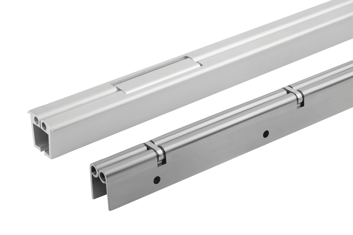 Charnières à tige en acier inoxydable ou en aluminium à double articulation